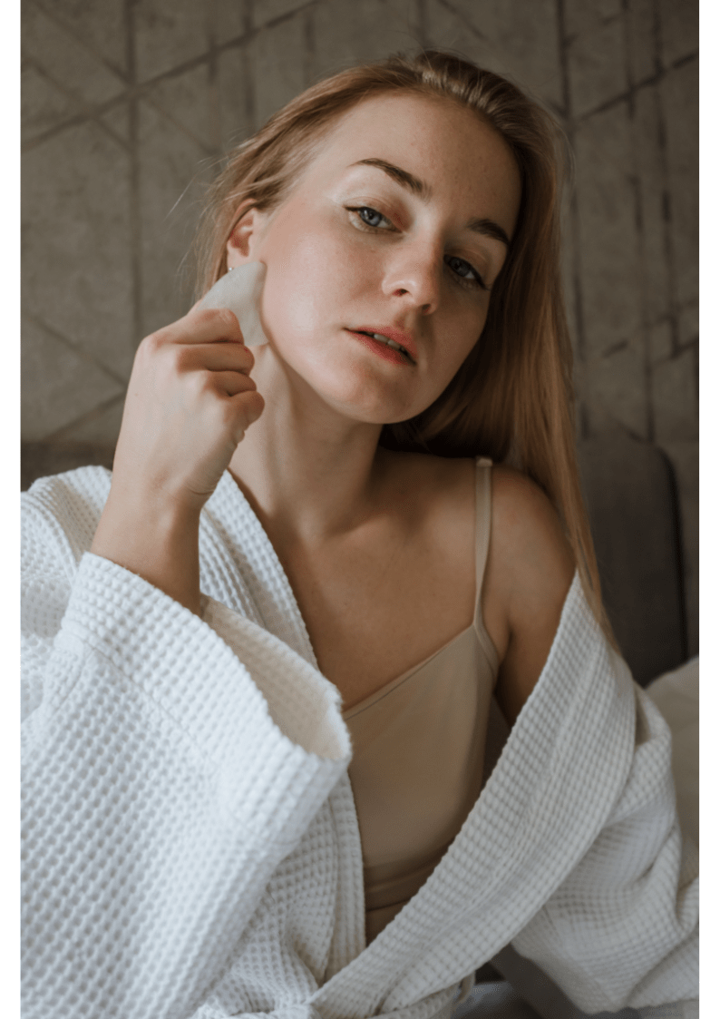 Pedra Gua Sha Quartzo Verde - Image 2